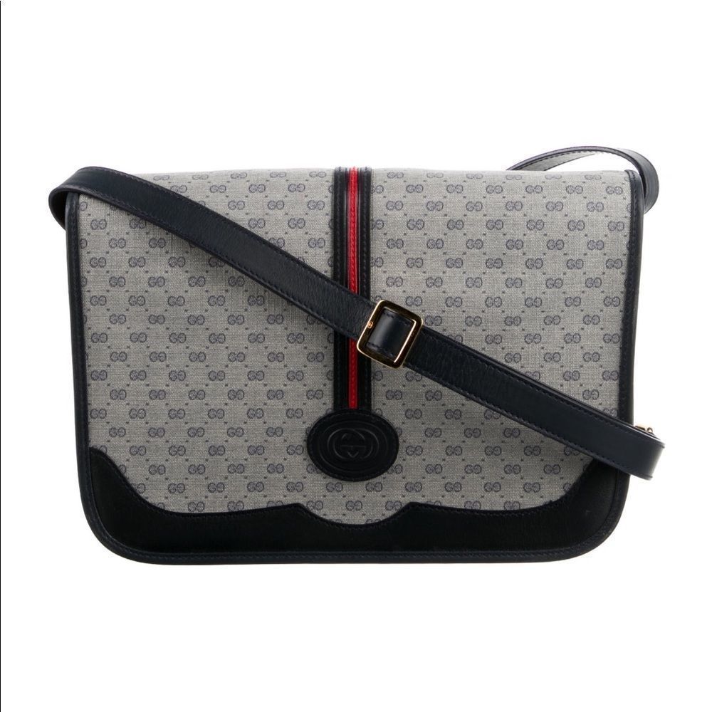 Gucci vintage cross body GG web bag